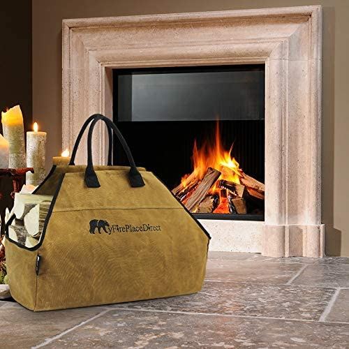 Firewood Log Carrier Tote Bag Waxed Canvas Fire Wood Carrying Hay Haul –  INNO STAGE